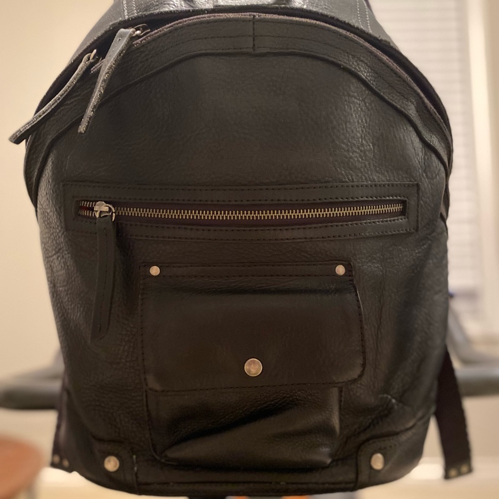 Beautiful Black Will Leather Backpack